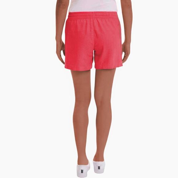 NWT Nautica Women's Linen Blend Side Pockets Elastic Drawstring Casual Shorts - Picture 3 of 6